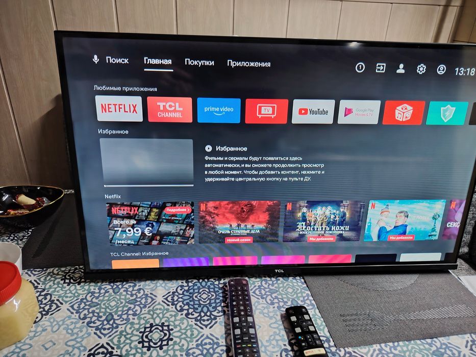 Телевизор TCL андроид. Размер 32