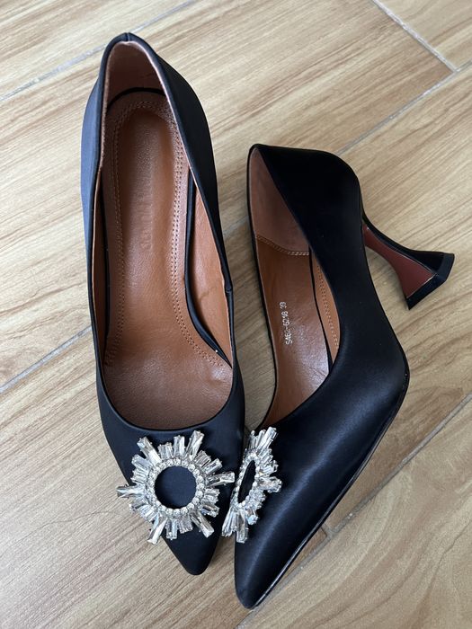 Туфли кожа, сатин