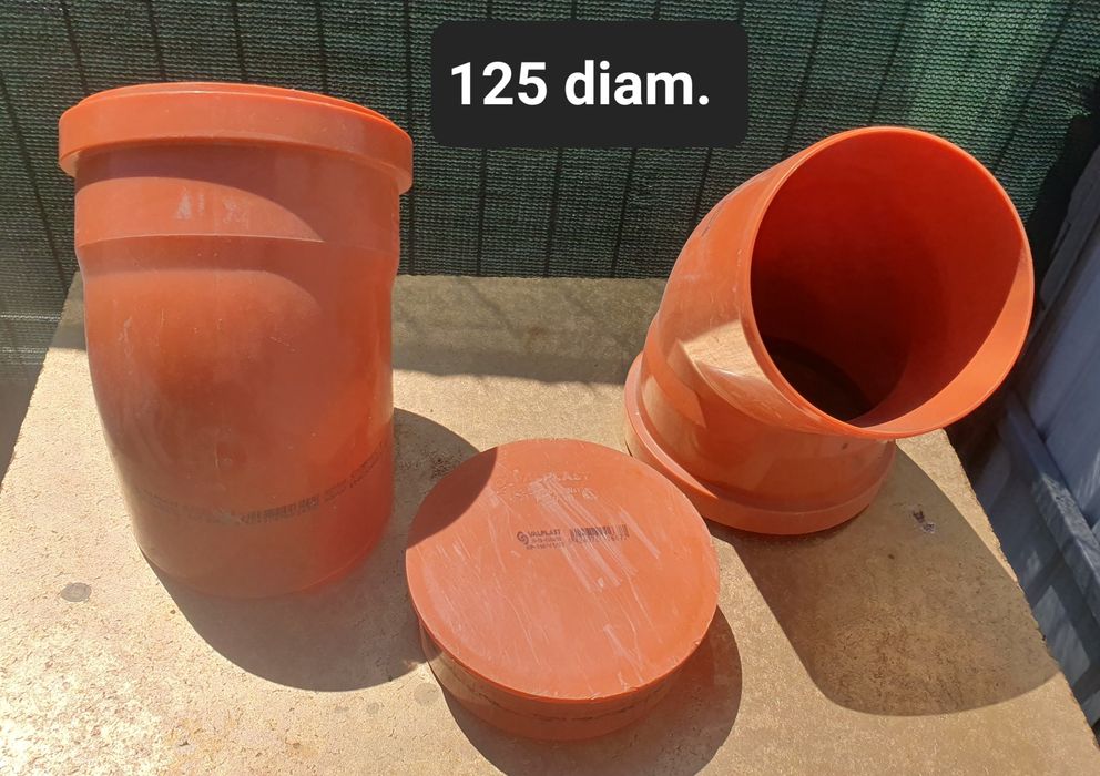 Tevi canalizare 125 diam.