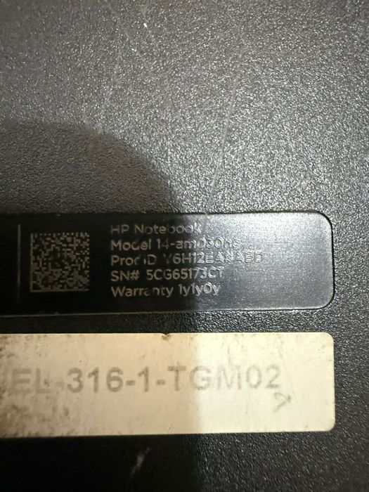 Hp Notebook Amanet BKG