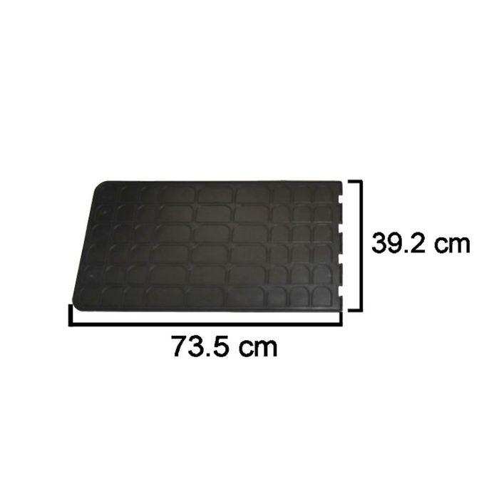 Set covorase auto din cauciuc Flexmat Universale culoare Negru, presuri BestAutoVest, 2 buc., covorase pasaj spate 39.2 X 73.5 cm