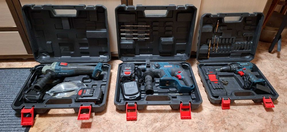 Болгарка, перфоратор, шуруповерт