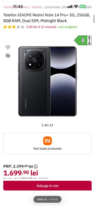 Xiaomi Redmi Note 14 Pro+ 256 Gb