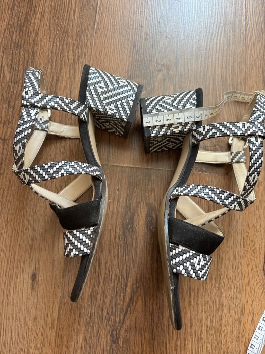 Италиански сандали Zee lane 37 номер.2 чифта-черни и бежови
