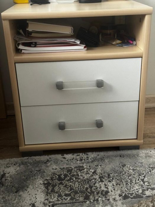 Кровать, шкаф письменный, тумба