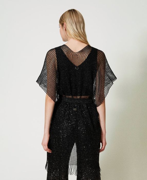 Мрежеста блуза от лютекс Twinset,размер S, нова с етикет!