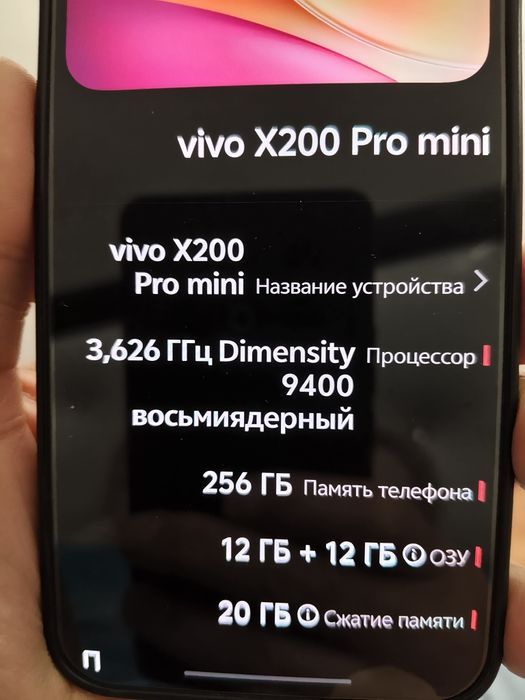 Vivo x200про мини 12/256гб