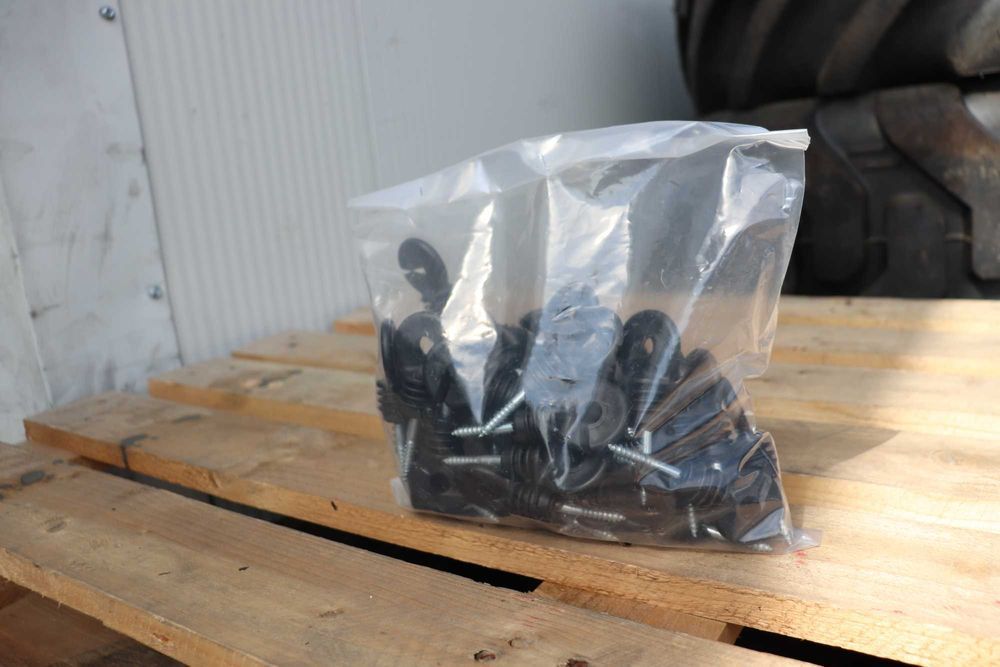 Izolator inelar PP ECO negru mat pentru fir gard electric