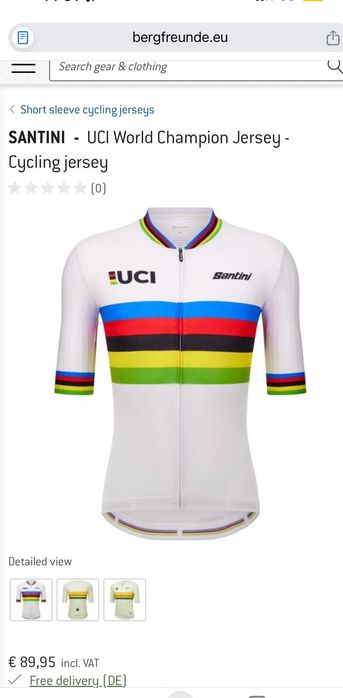 Tricou ciclism Santini nou