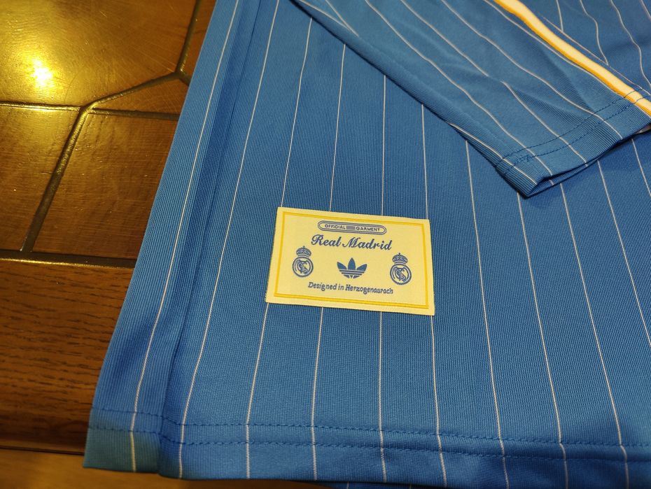 Футболен екип с дълъг ръкав Real Madrid Adidas terrace icons retro