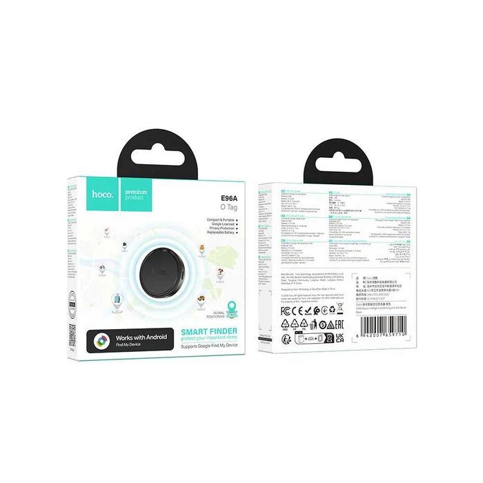 GPS Локатор, съвместим с Google Find My Device Hoco E96A