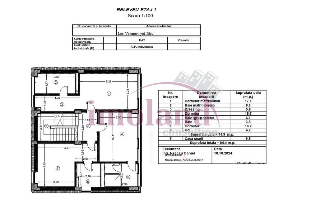 Vanzare - vila NOUA - 6 camere+curte - Iancu Nicolae-Pipera