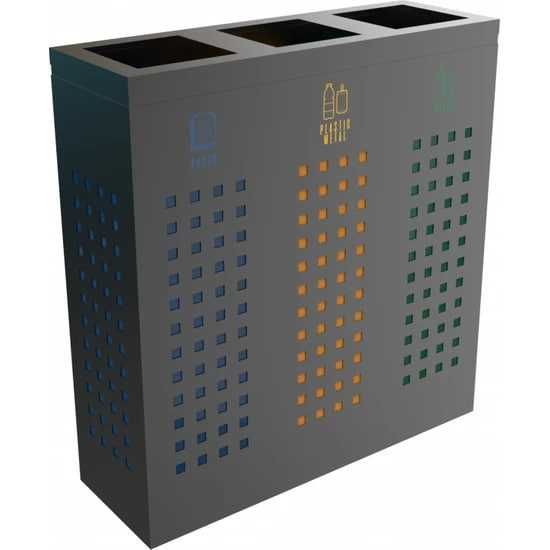 Урны уличные декоративные 3х секционные