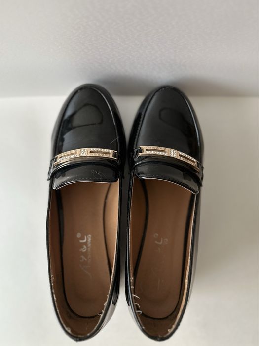 Туфли Лоферы, черные 37 размер