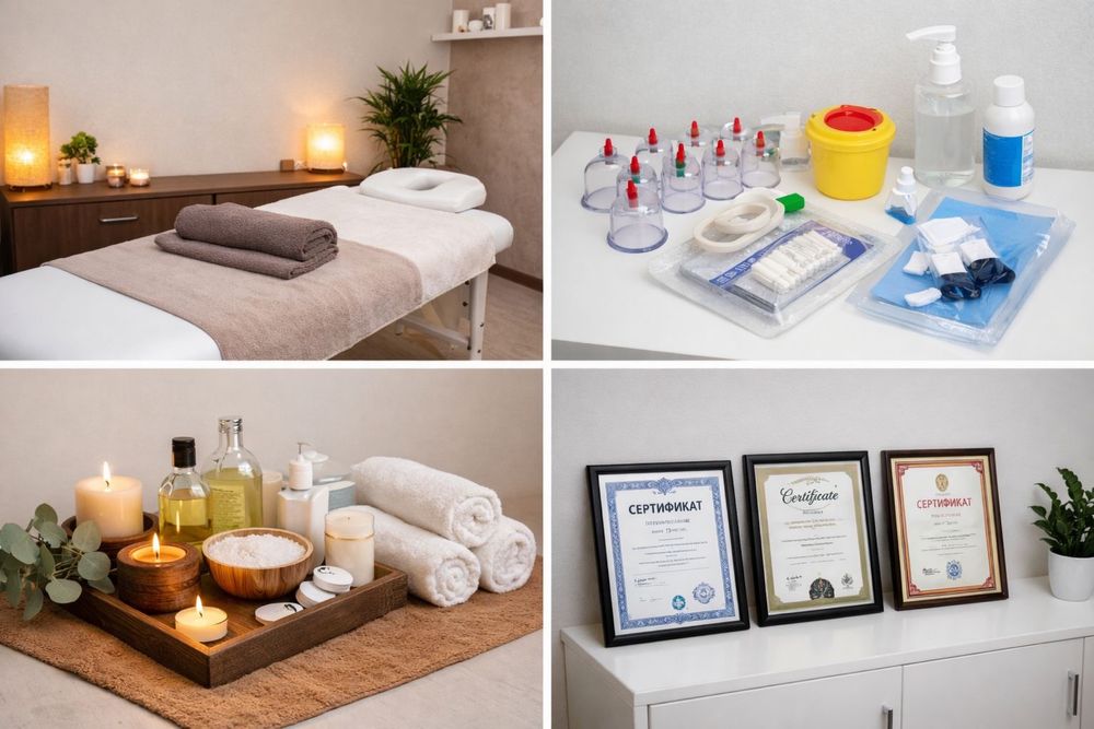 Хиджама, массаж, огненная терапия