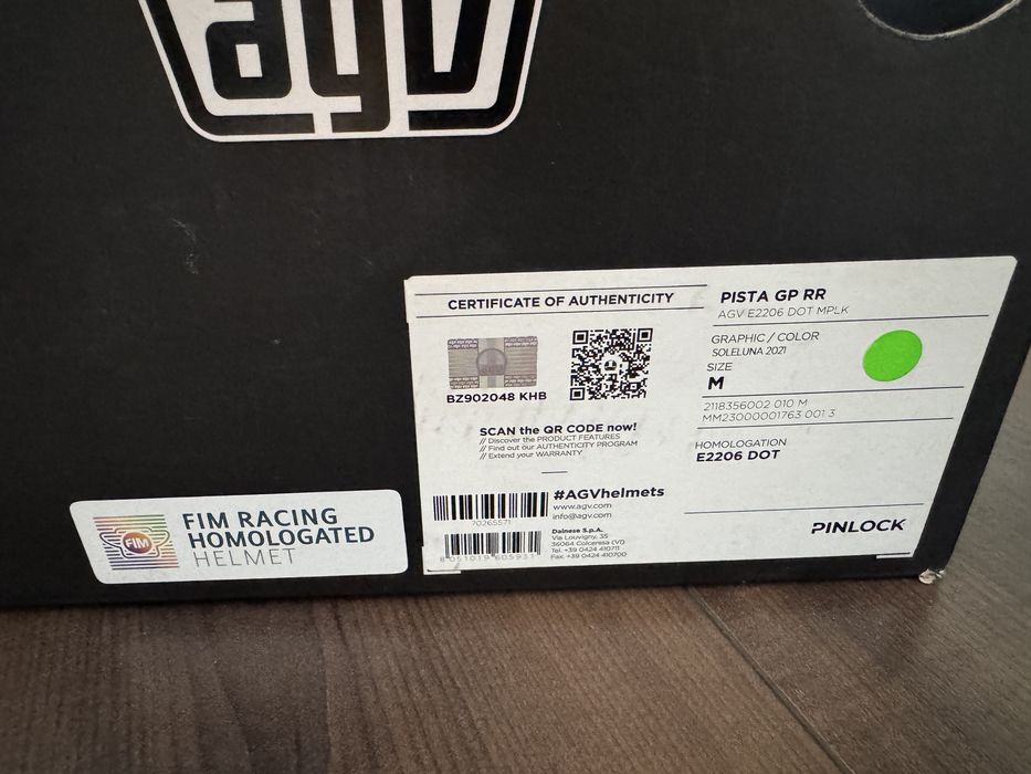 Каска агв писта солелуна soleluna agv pista