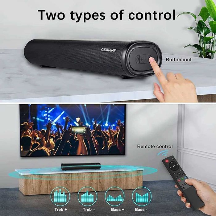 Soundbar Winnes cu subwoofer pt.TV, Bluetooth 5.0 Usb, Aux Sigilat !