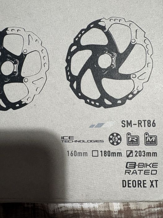 Discuri frana Shimano Deore XT Ice Tech 203mm 6 suruburi NOI