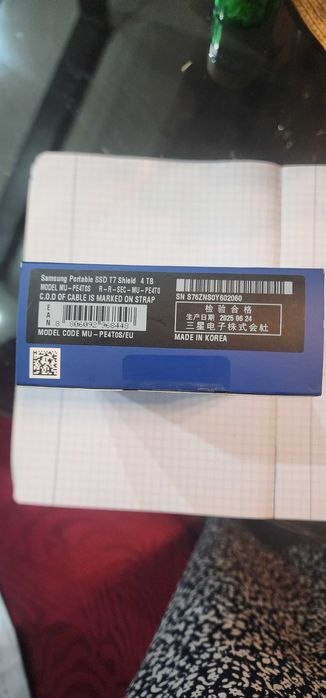 Samsung Portable SSD T7 Shield – 4TB Nou, sigilat, original