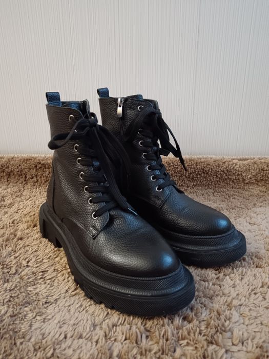 Сапоги кожанные демисезон