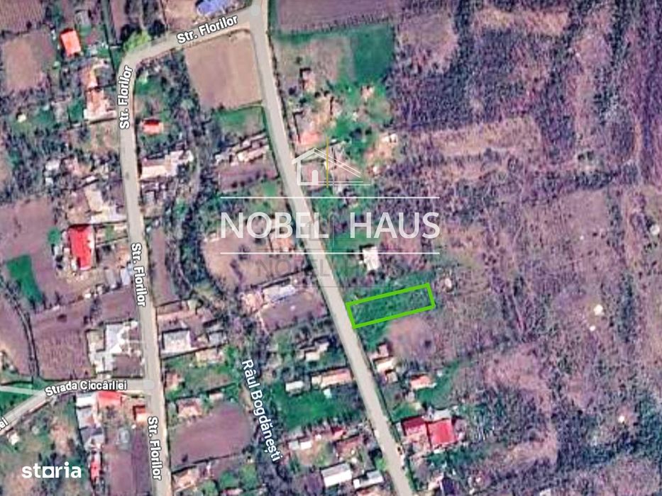 Teren intravilan. 1300 mp, loc Bogdanesti, jud Vaslui