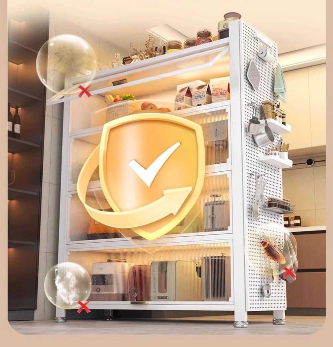 Кухонный шкаф с защитой от пыли – Kaidiya/Металлический шкаф для кухни