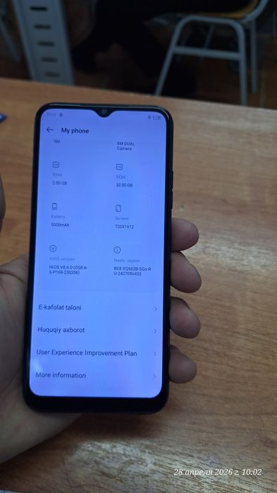 Telfon Tecno Pop6 PRO Sotiladi
