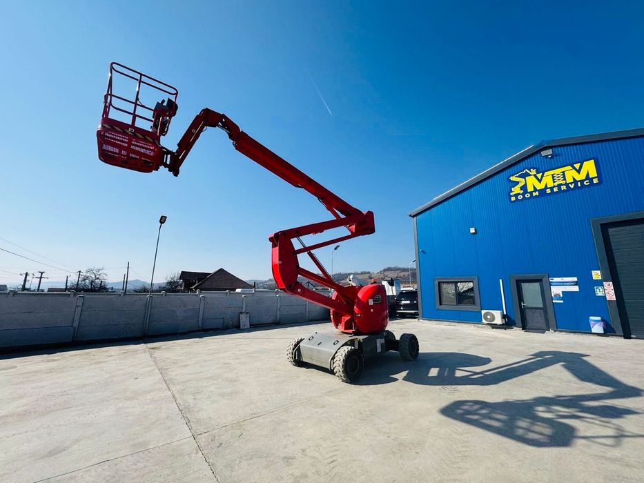 Manitou 150 AETJC Nacela electrica brat articulat 15 metri inchiriere Valcea Pitesti Bucuresti Craiova Slatina Tg Jiu Droberta Sibiu Deva Alba