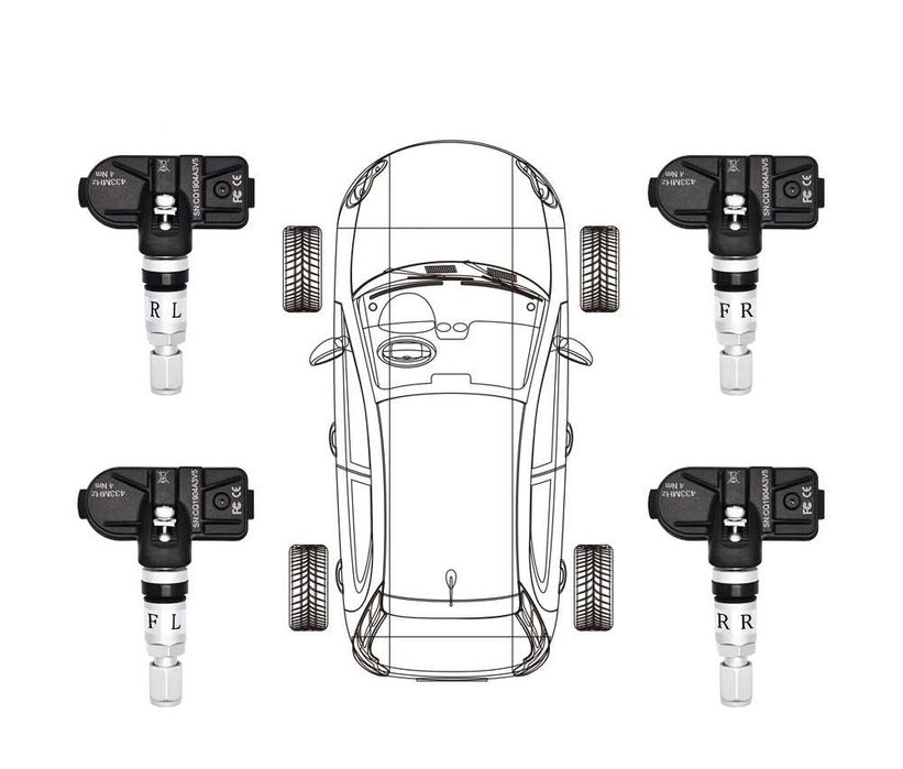 TPMS Датчик Сензор Монитор Наблюдение Налягането в Гумите Android USB