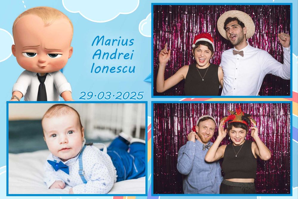 Cabina Foto PREMIUM, Fum Greu, Baloane Fum, Gheata Carbonica pentru Nunta / Botez / Evenimente