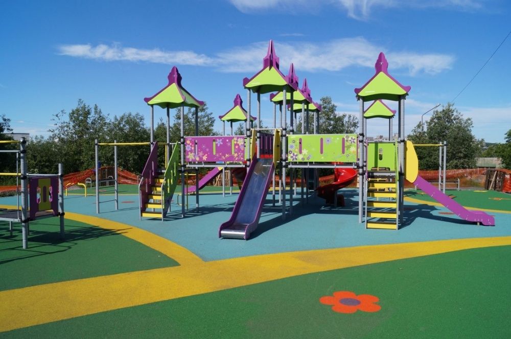 Болалар майдончаси ROMANA Горки Качели Карусели Детские площадки