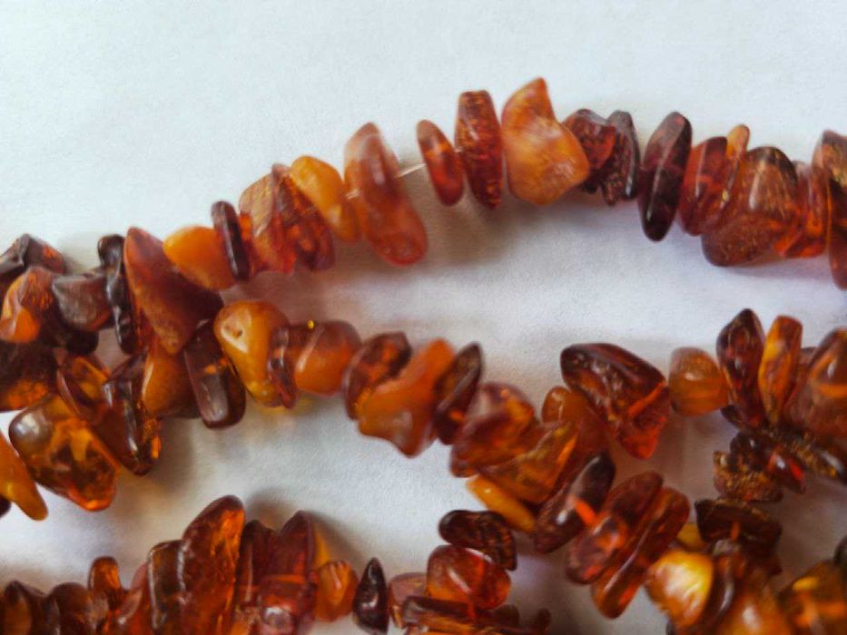 Бусы из янтаря. Винтаж. Эпоха СССР.