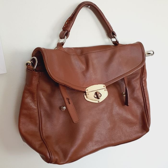 Винтидж чанта Massimo Dutti от естествена кожа