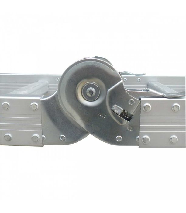 Scara aluminiu, pliabila, 4x4 trepte, 4,6 m, Noua