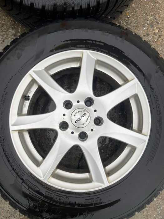 Set jante aliaj R16 5x114,3 cu anvelope de iarna 215 70 R16 Semperit