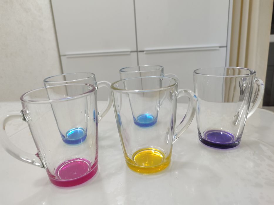 Кружки стеклянные