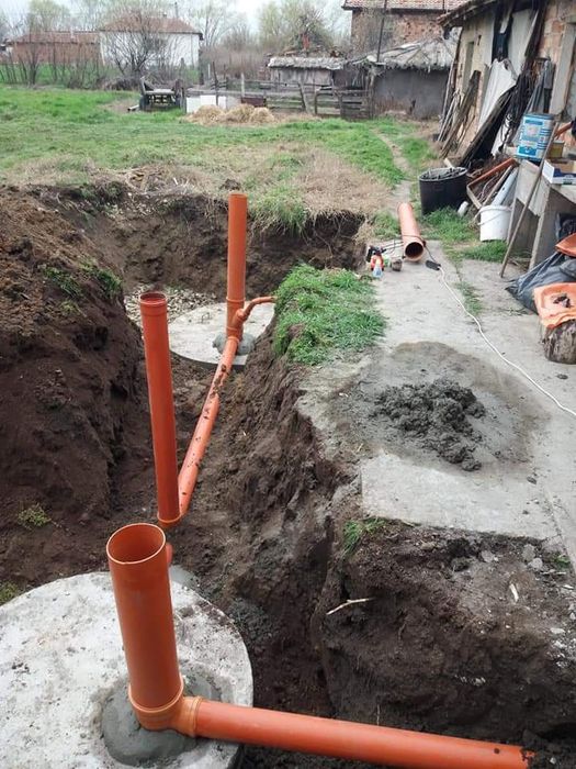 Цялостно изграждане на септични ями,преливник