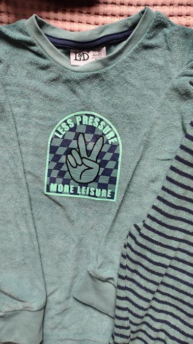 pijama catifea prosop 4 - 5 ani