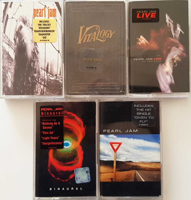 Set casete audio originale Pearl Jam