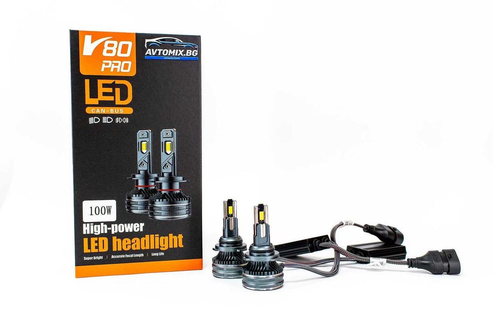 LED Крушки HB4 (9006) 100w 10000LM,12-24v canbus