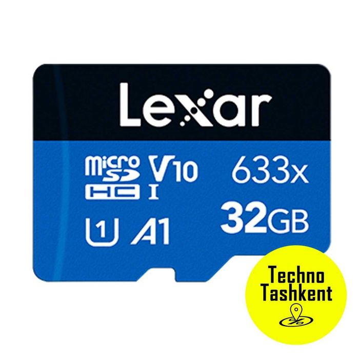 Флешка Lexar 32/64/128GB A1, V30, 4K, 100Mb/s microSDXC UHS-I card