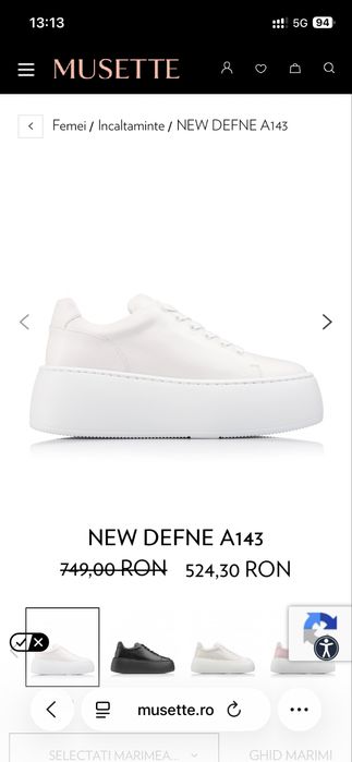 Vand sneakers Musette