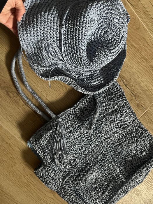 плажен комплект шапка, чанта, козирка