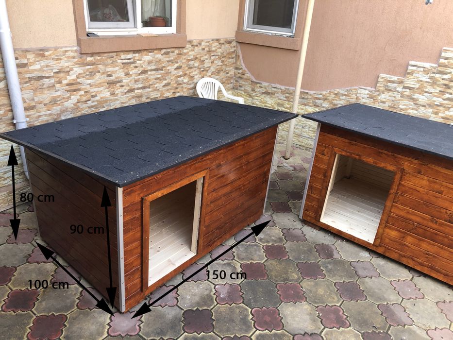 Cusca pentru caine cu acoperis rabatabil