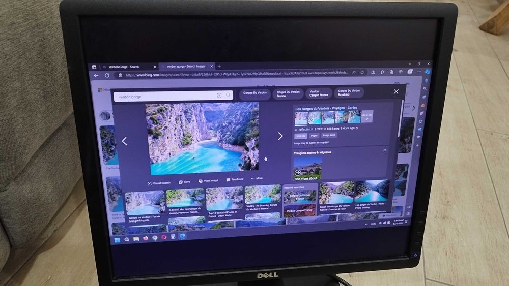 Dell E1913S 19" LCD Monitor - Монитор 19” -  48см  Работещ - отличен