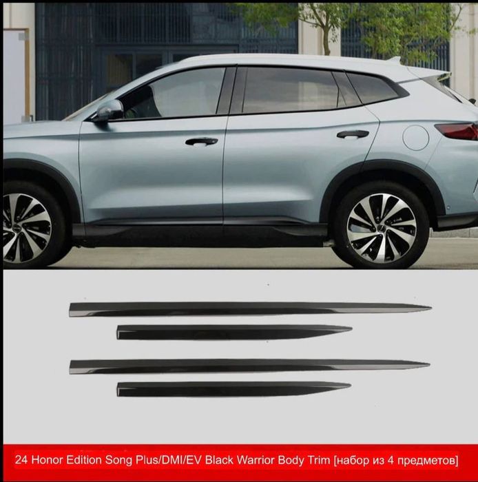 Накладки черные из нержавейки для BYD Champion