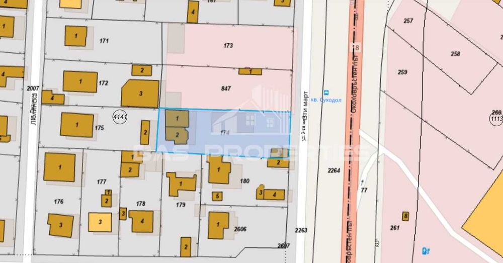 Парцел в София-Суходол площ 1001