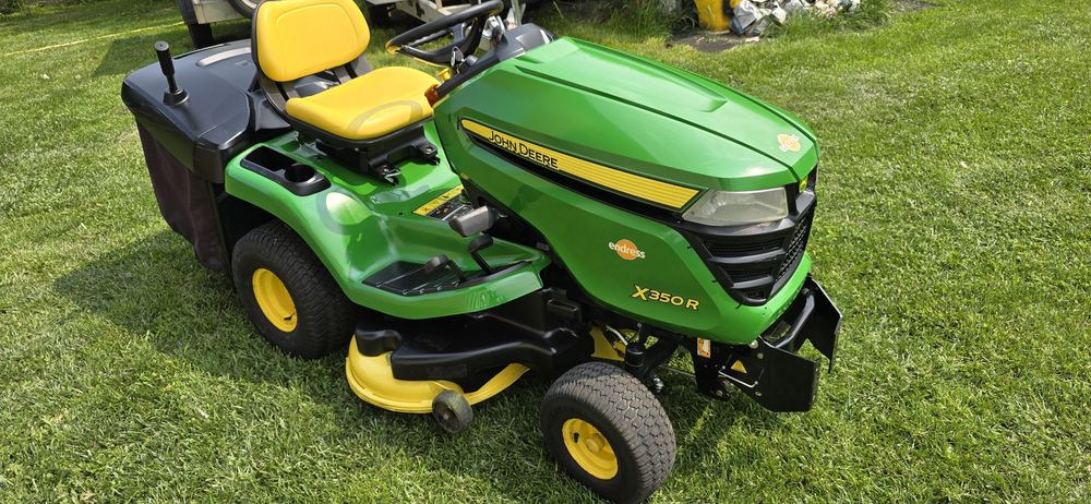 John deere X350R,  tractoras gazon, cositoare iarba