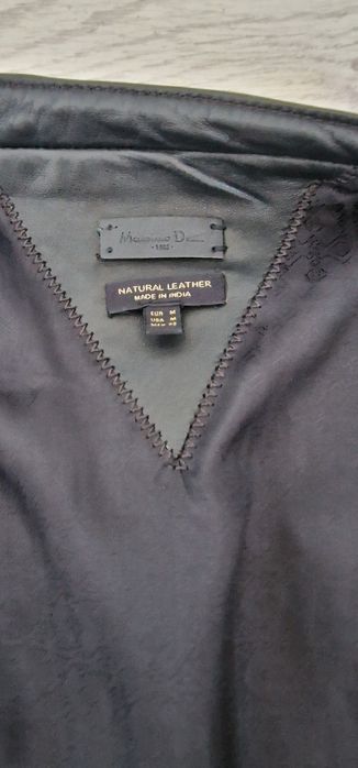 Куртка кожаная massimo dutti