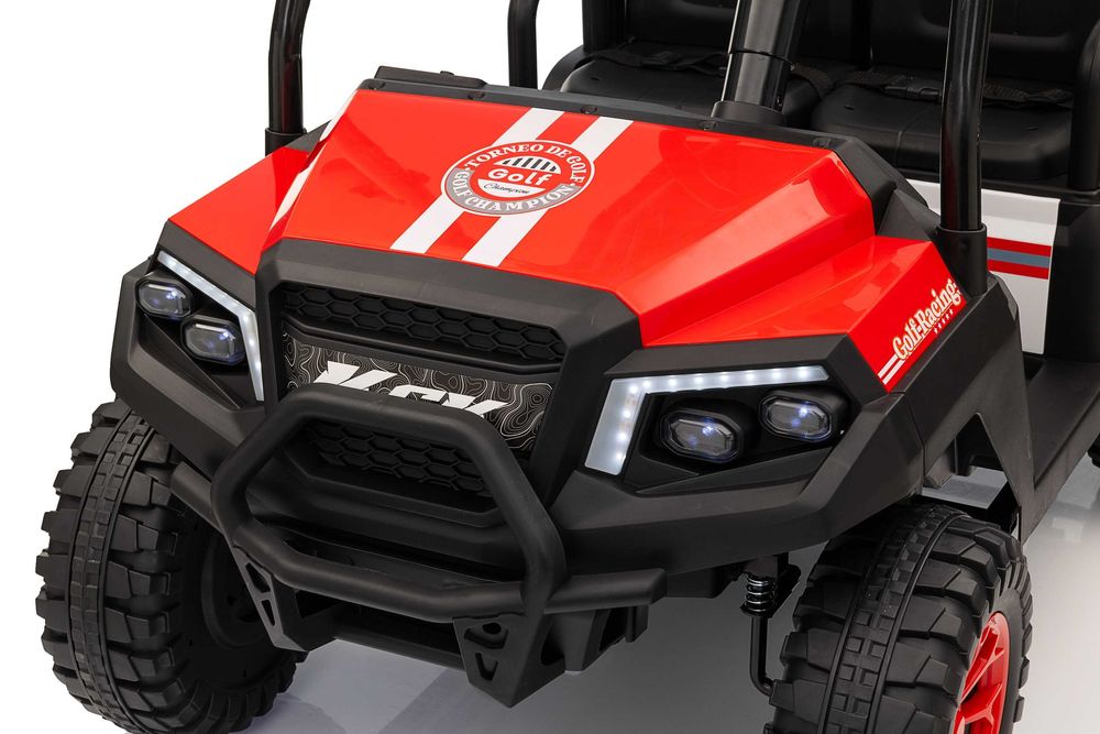 UTV electric pentru 4 copii Kinderauto Golf-Kart 2x 200W, 24V 7Ah RED